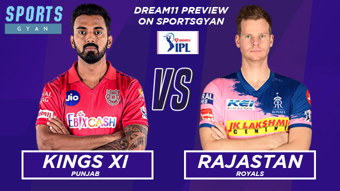 KXIP VS RR DREAM TEAM CRICKET MATCH AND PREVIEW