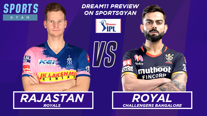 RR VS RCB DREAM TEAM CRICKET MATCH AND PREVIEW