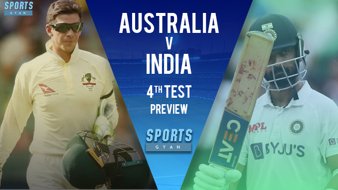 AUS VS IND 4th Test DREAM TEAM CRICKET MATCH AND PREVIEW
