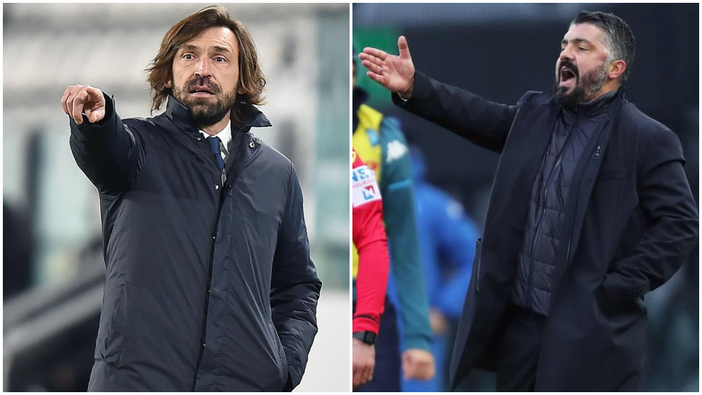 NAP vs JUV - Gattuso, and Pirlo face off in Serie A.