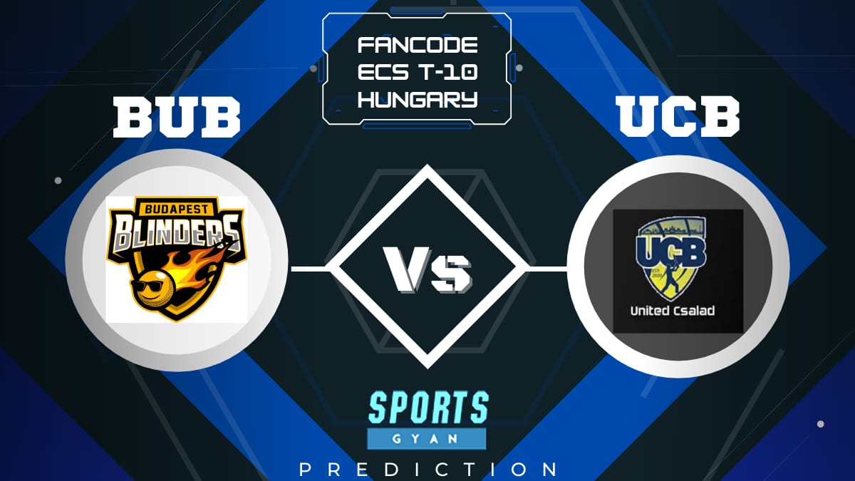 UCB vs BUB Dream11, Prediction, Fantasy Cricket Tips, Playing XI, Pitch Report, Dream11 Team, Injury Update – ECS T10 Hungary 2021