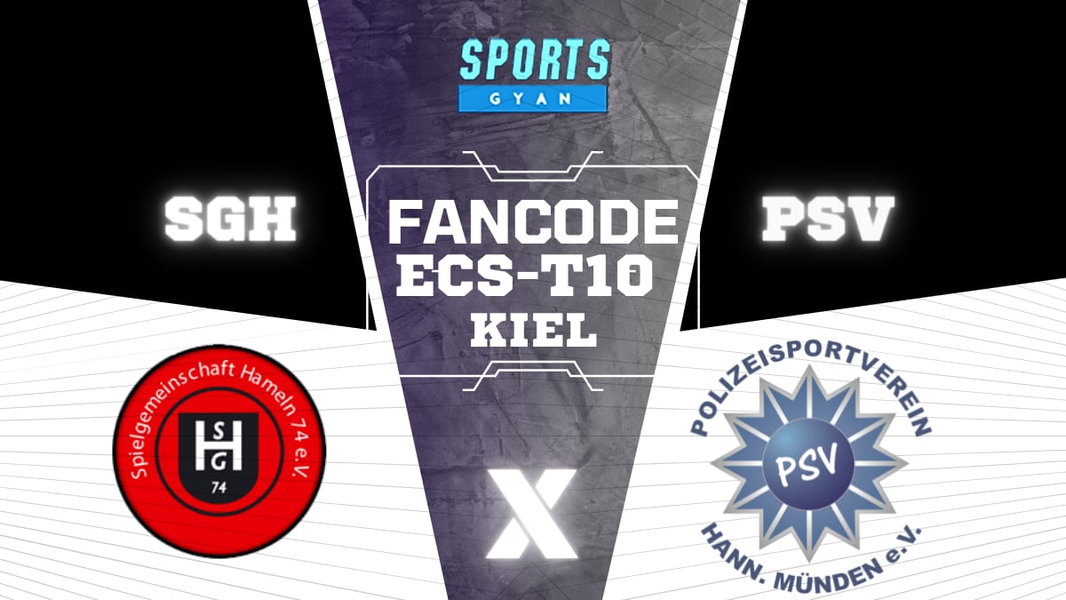 PSV vs SGH Dream11, Prediction, Fantasy Cricket Tips, Playing XI, Pitch Report, Dream11 Team, Injury Update – FanCode ECS T10 Kiel