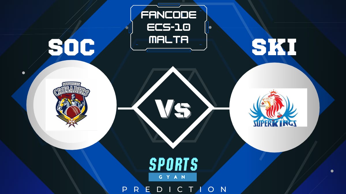 SKI vs SOC Dream11, Prediction, Fantasy Cricket Tips, Playing XI, Pitch Report, Dream11 Team, Injury Update – ECS T10 Malta