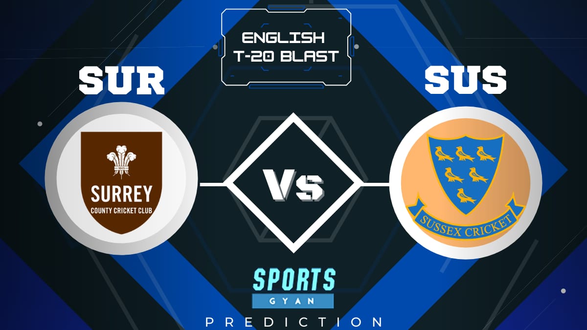 SUR vs SUS Dream11, Prediction, Fantasy Cricket Tips, Playing XI, Pitch Report, Dream11 Team, Injury Update – Vitality T20 Blast 2021