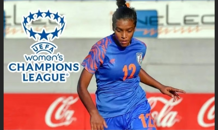 Manisha Kalyan Becomes 1st Indian Woman To Play In UEFA Woman's Championship League.