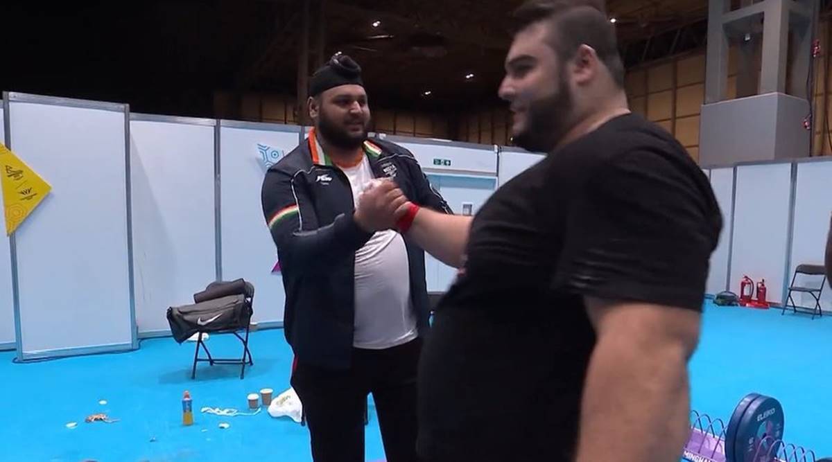 Gurdeep Singh of India and Nooh Dastgir Butt of Pakistan sang Moosewala songs to celebrate their victories on the weightlifting platform.