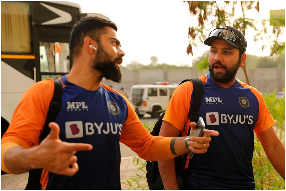 'It's a great pleasure to be able to bowl at Kohli and Rohit.' If I can bother these guys...