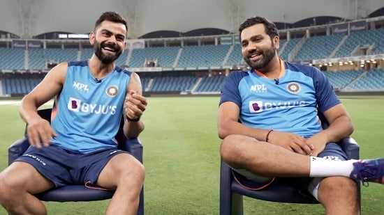 Rohit Sharma talks about toss in his conversation with Virat Kohli.