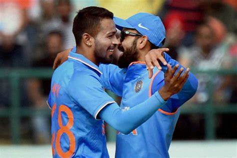 [Watch]Virat Kohli and Hardik Pandya show off their "swag" with a perfectly timed dance move.